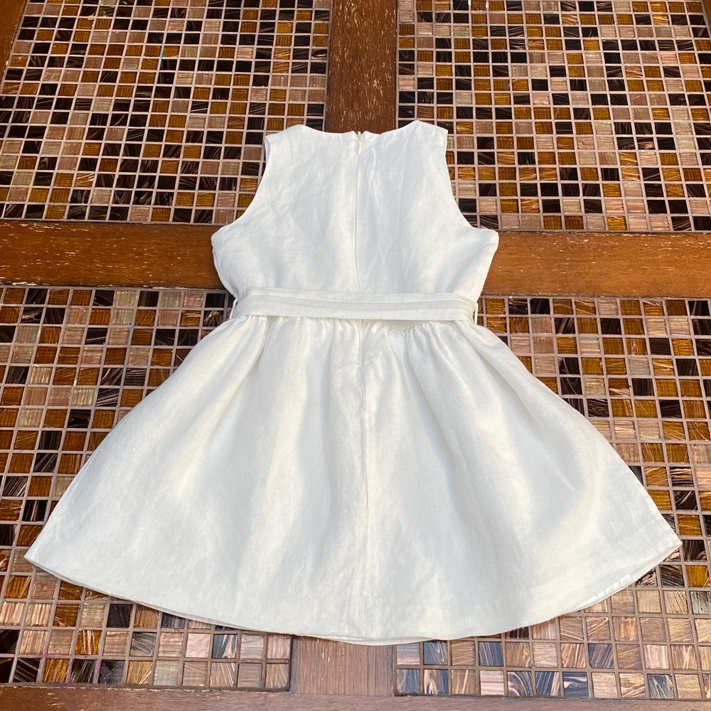 Pili Carrera Spain Linen- Metallic Formal Girls Dress - Picture 7 of 10